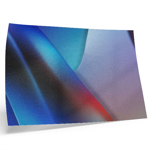 Poster Tons de azul profundo e roxo com transições suaves.