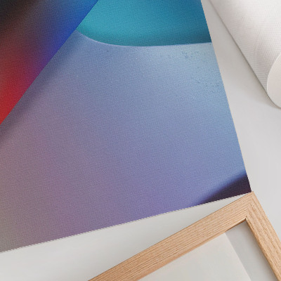 Poster Tons de azul profundo e roxo com transições suaves.