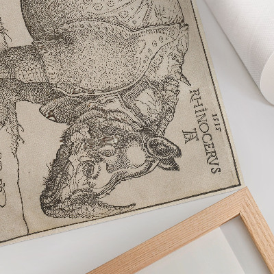 Poster para a sala Rinoceronte (1515) de Albrecht Dürer