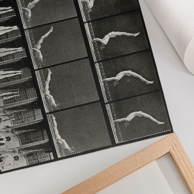 Poster para a sala Homem em pé sobre as mãos, partindo de posição supina. Fototipia de Eadweard Muybridge, 1887.