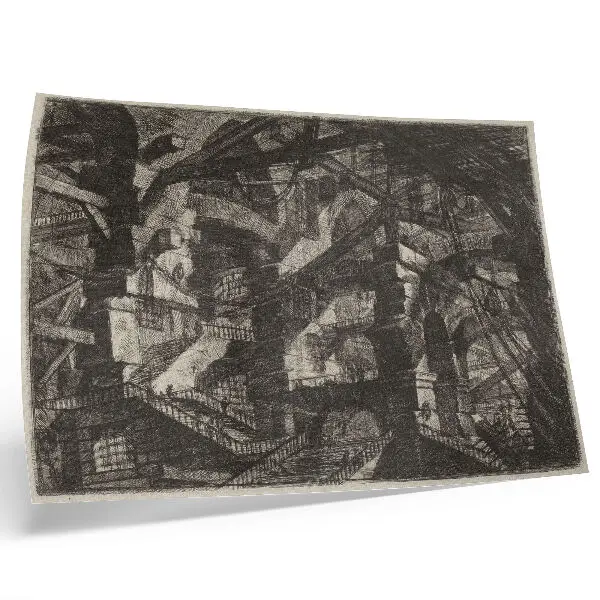 Poster em tela O Arco Gótico obra de Giovanni Battista Piranesi publicada entre 1800 e 1809