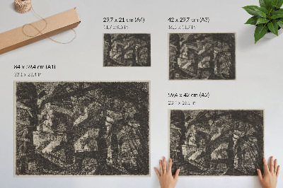 Poster em tela O Arco Gótico (publicado 1800-1809) por Giovanni Battista Piranesi
