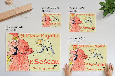 Poster Le Photographe Sescau (1894) impressão em alta resolução de Henri de Toulouse-Lautrec