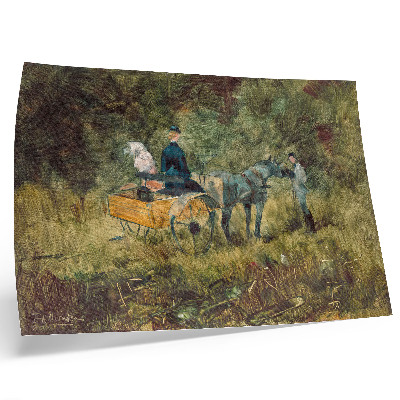 Poster em tela A Armadilha (1880), pintura de alta resolução de Henri de Toulouse-Lautrec