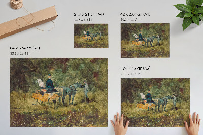 Poster em tela A Armadilha (1880), pintura de alta resolução de Henri de Toulouse-Lautrec