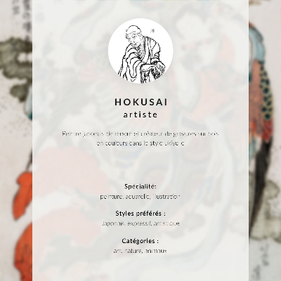 Poster mural Lírios (ca. 1833–1834) em alta resolução por Katsushika Hokusai