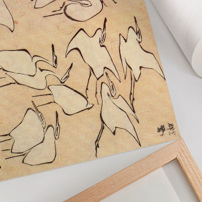 Poster Garças de Katsushika Hokusai, da obra 