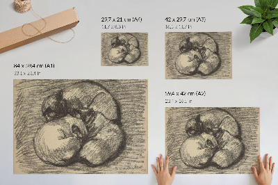 Poster em tela Gatos; Tsching, Batzar e Blanc-Blanc, impressão de alta resolução de Théophile Alexandre Steinlen