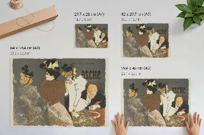 Pôster Asche de Théophile-Alexandre Pierre Steinlen para sala