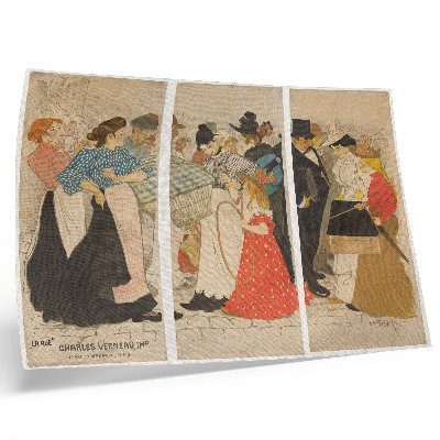 Poster Mensen op straat (1896) de Théophile Alexandre Steinlen e Charles Verneau