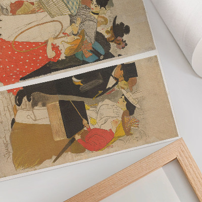 Poster Mensen op straat (1896) de Théophile Alexandre Steinlen e Charles Verneau
