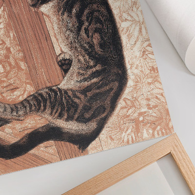 Poster em tela Gato na balaustrada, de Théophile-Alexandre Pierre Steinlen
