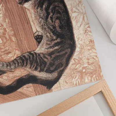 Gato na balaustrada, de Théophile-Alexandre Steinlen poster em tela
