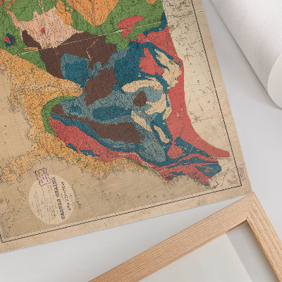 Poster Mapa geológico dos Estados Unidos