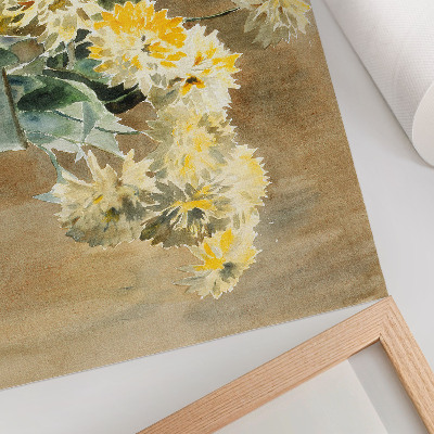 Poster em tela Vaso com Flores Amarelas (1915) de Hannah Borger Overbeck