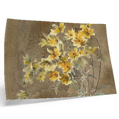 Poster mural Flor Amarela com Borda (1915) por Hannah Borger Overbeck
