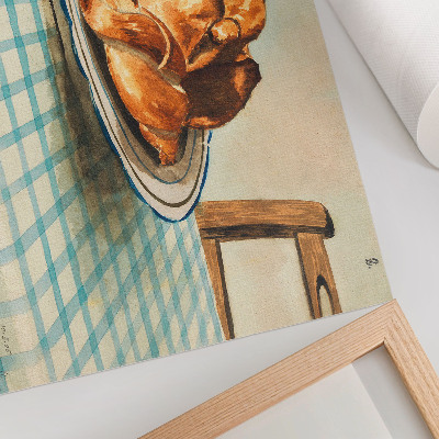 Poster em tela Natureza-morta com um prato de bolo, de Egon Schiele