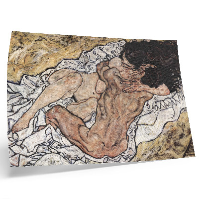 Poster para a sala O Abraço (1917) de Egon Schiele