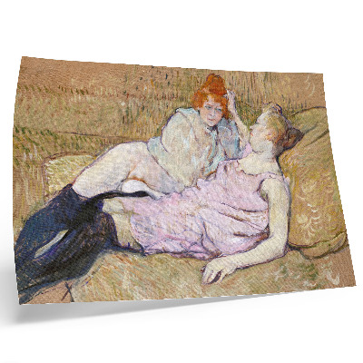 Poster mural Sofá (c. 1894–1896) – uma pintura de alta resolução de Henri de Toulouse-Lautrec