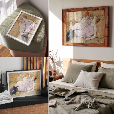 Poster mural Sofá (c. 1894–1896) – uma pintura de alta resolução de Henri de Toulouse-Lautrec