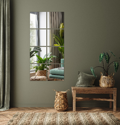 Azulejos espelhados quadrados autoadesivas