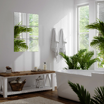 Azulejos espelhados quadrados autoadesivas