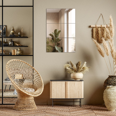 Azulejos espelhados quadrados autoadesivas