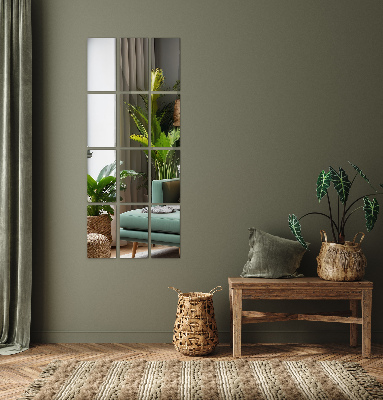 Azulejos retangulares espelhados autocolante