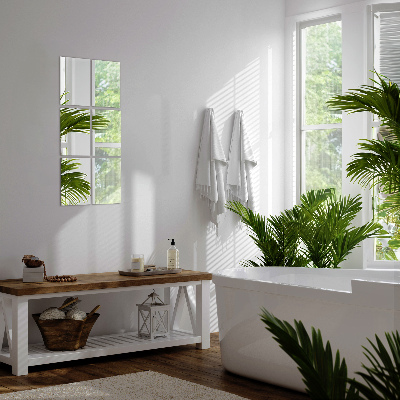 Azulejos retangulares espelhados autocolante