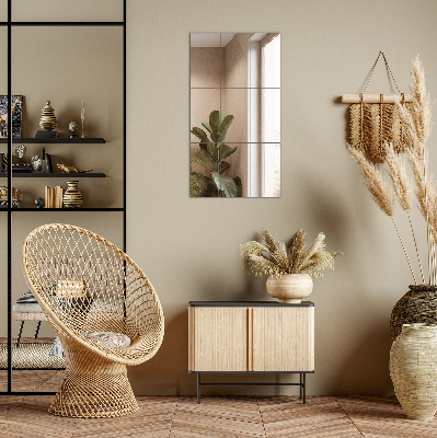 Azulejos retangulares espelhados autocolante