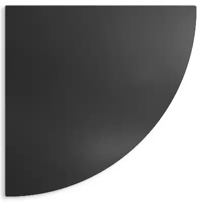 Chapa de aço protetora para churrasqueira Quarto de círculo 100x100 cm