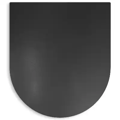 Protetor de piso para churrasqueira em formato semioval 80x70 cm