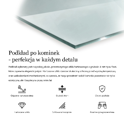 Placa de vidro temperado para lareira transparente