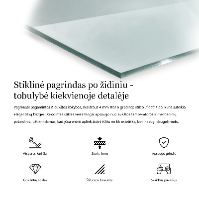 Placa de vidro temperado para lareira transparente