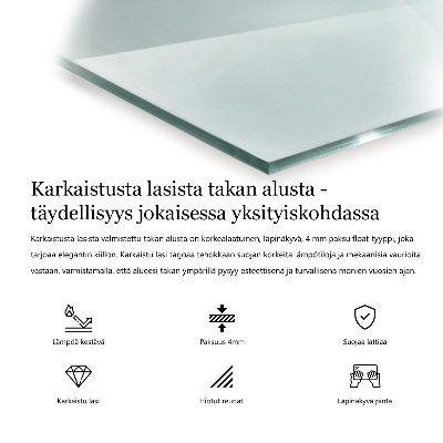 Placa de vidro temperado para lareira transparente