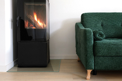 Placa de vidro temperado para lareira transparente