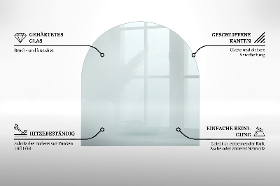 Placa de vidro temperado para lareira transparente