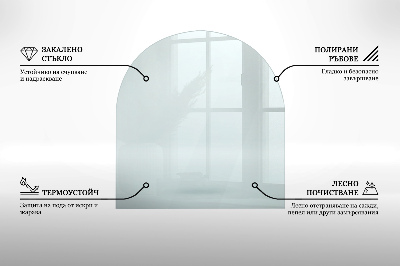 Placa de vidro temperado para lareira transparente