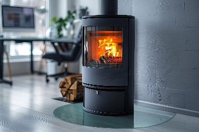 Placa de vidro temperado para lareira transparente