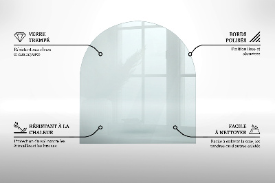 Placa de vidro temperado para lareira transparente