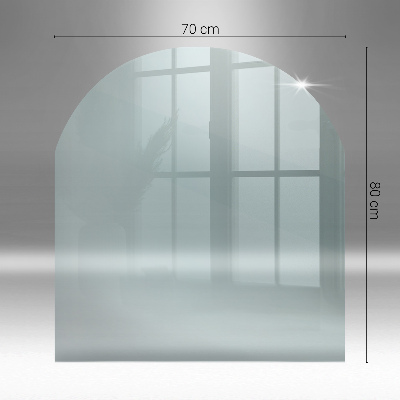 Placa de vidro temperado para lareira transparente