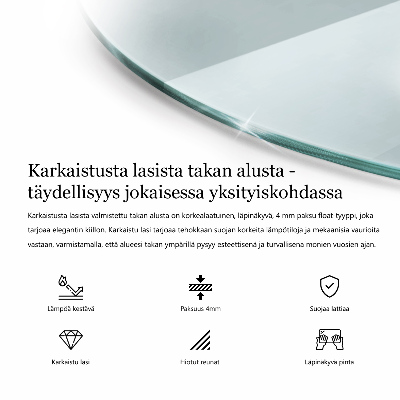 Base de vidro para lareira transparente