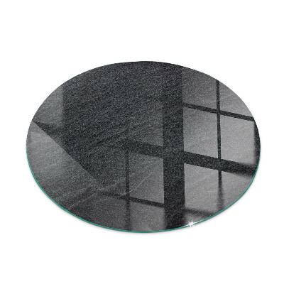 Base de vidro redonda para lareira Textura de pedra natural