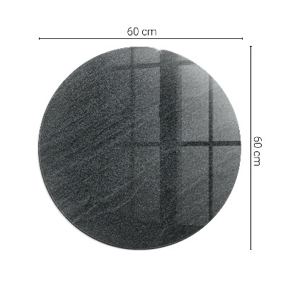 Base de vidro redonda para lareira Textura de pedra natural