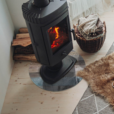 Placa de vidro temperado para lareira Placas em diferentes tons