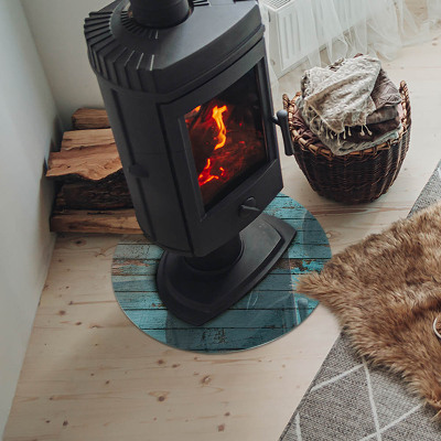 Placa de vidro temperado para lareira Tábuas de estilo rústico