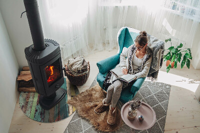 Placa de vidro temperado para lareira Placas em diferentes tons