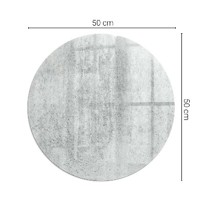 Base de vidro redonda para lareira Textura de concreto bruto