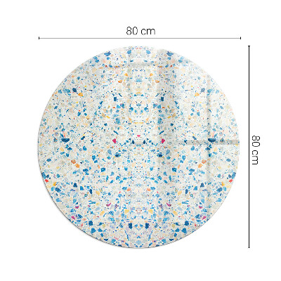 Base de vidro redonda para lareira Padrão de textura abstrata