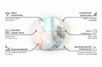 Placa de vidro temperado para lareira Padrão floral com borboletas